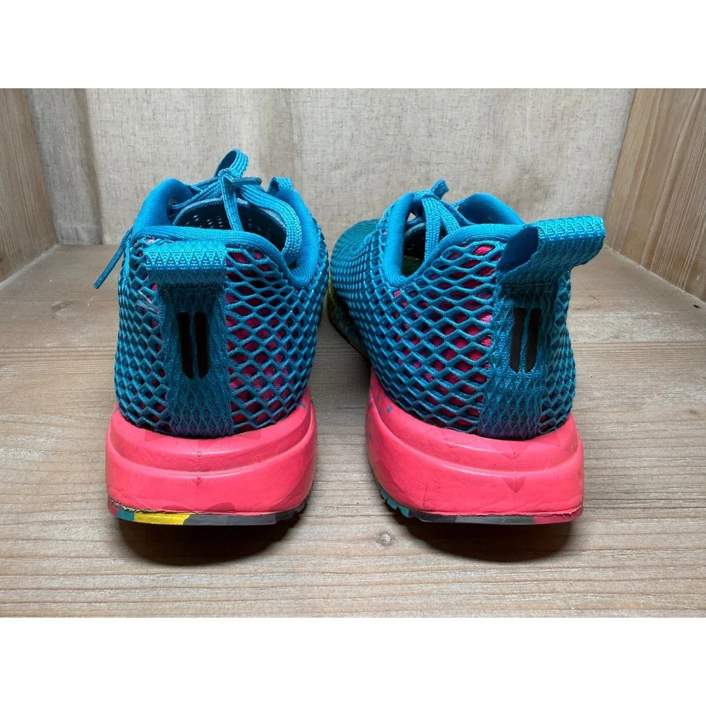 NOBULL Mesh Runner Mens 8 Electric Blue Pink Yellow Training Shoes Sneakers